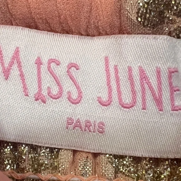 MISS JUNE dress! Worn one time. $245 Elegant Gold and ombré colored. Stunning! - Picture 8 of 11